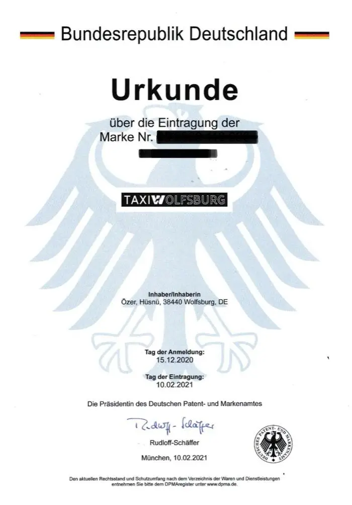 Marke Taxi Wolfsburg